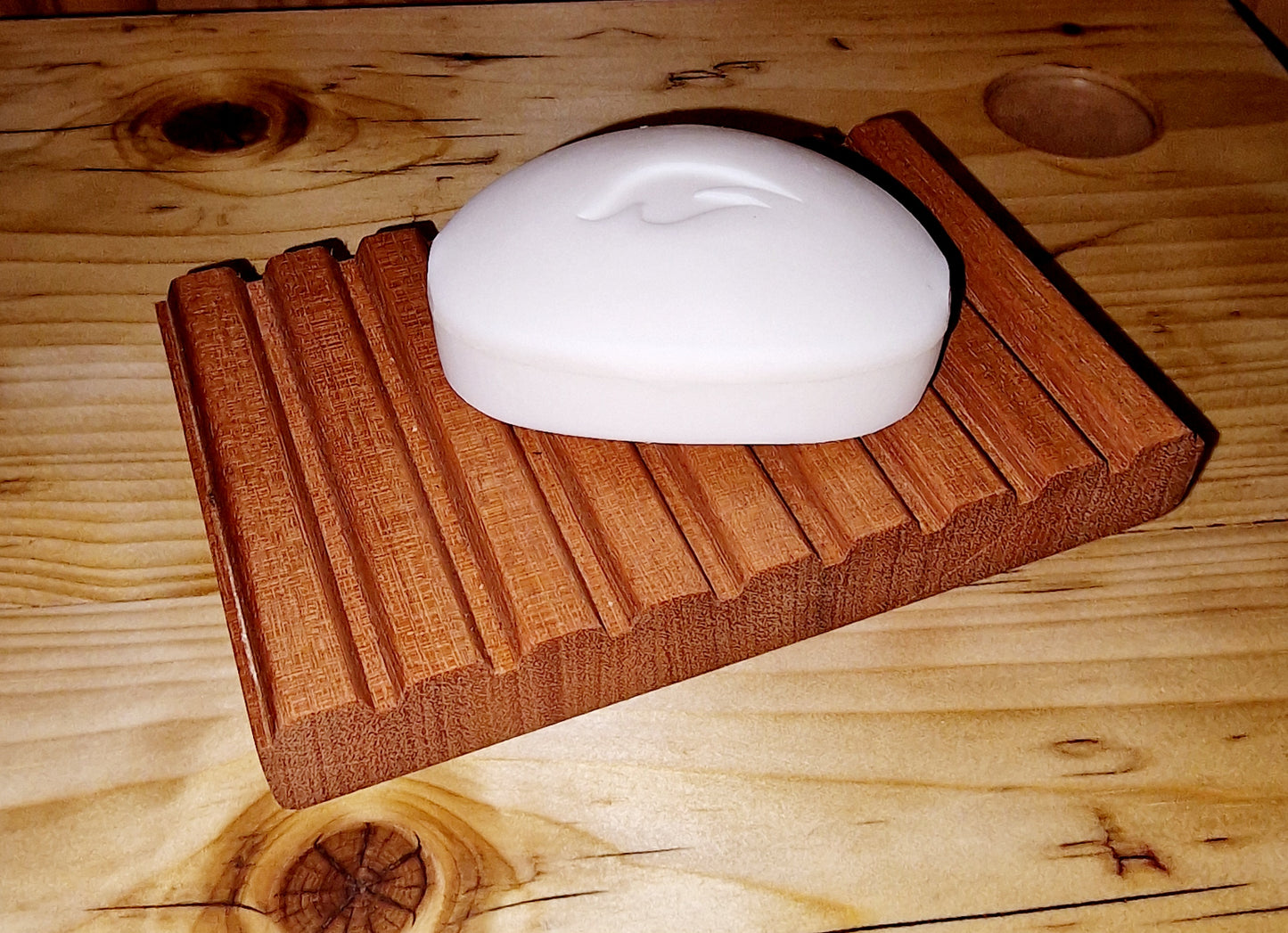 Hardwood soap saver, soap dish/tray