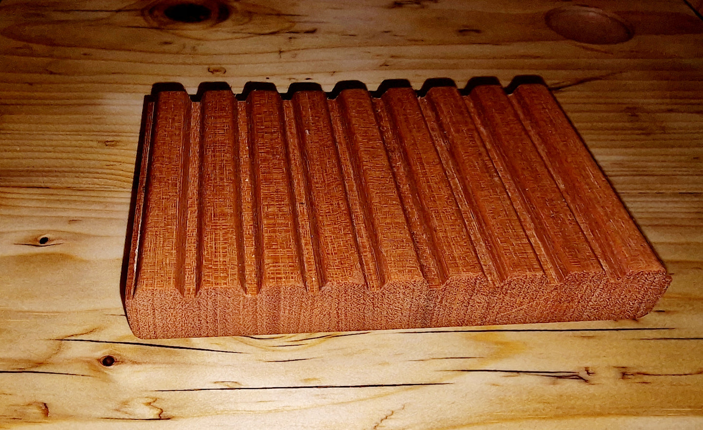 Hardwood soap saver, soap dish/tray